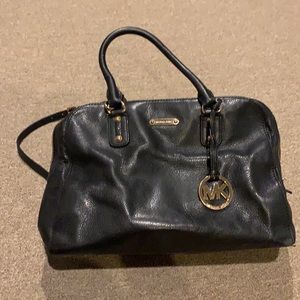 Michael Kors black leather purse
